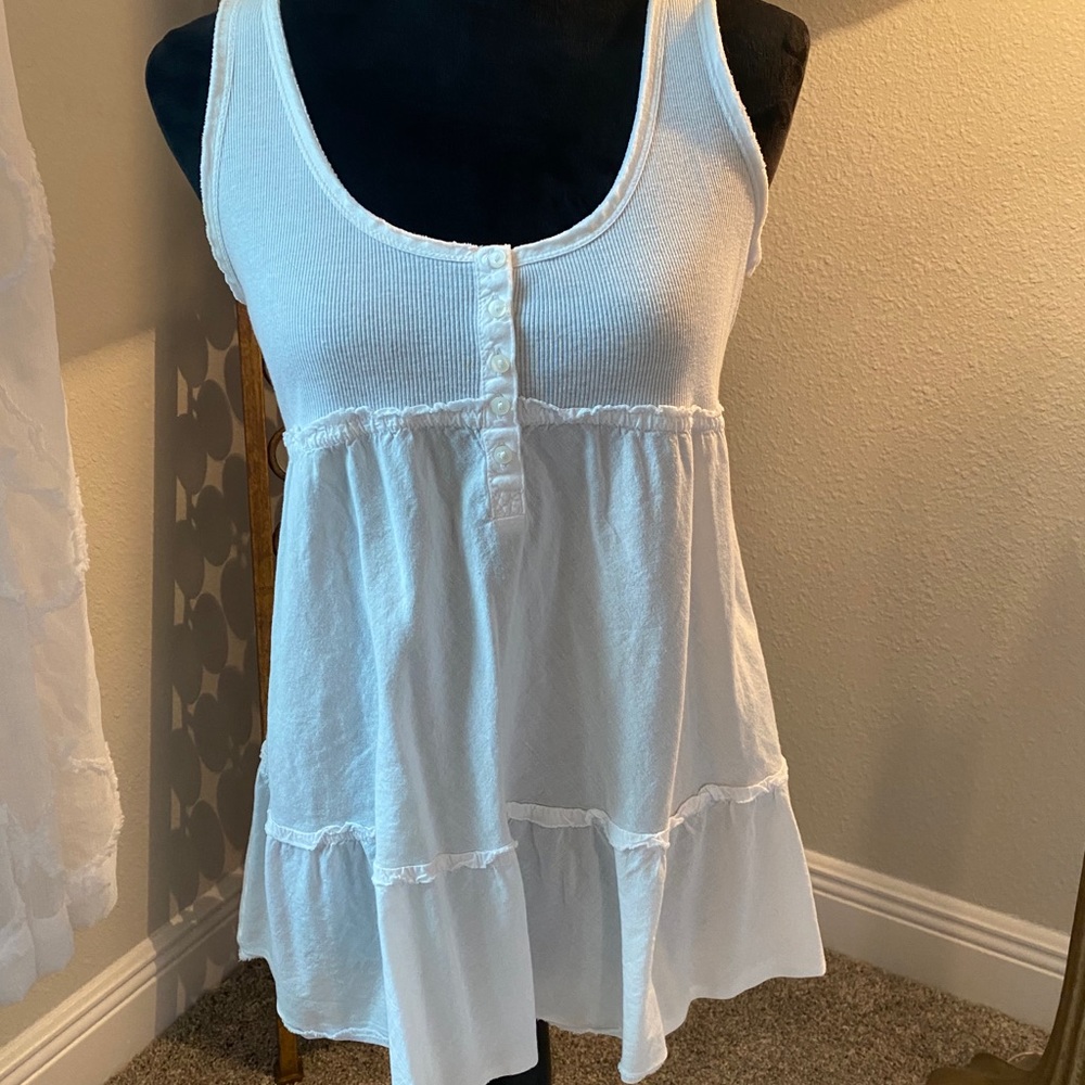 Converse white tank